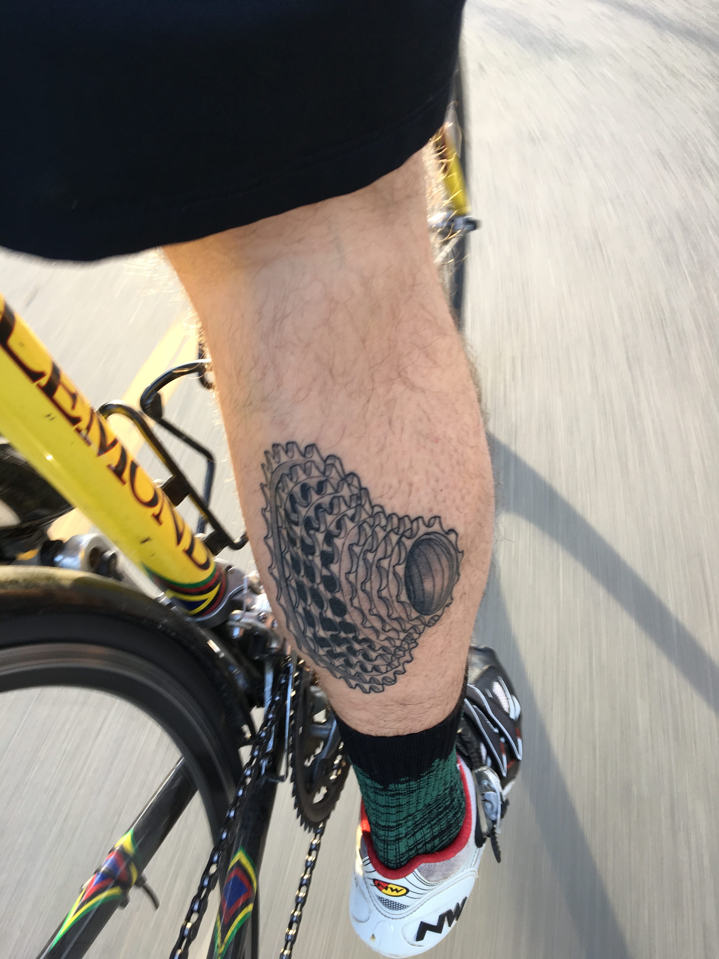 Tattoo uploaded by width000 • Just some lines of a bike, i love it ! •  Tattoodo