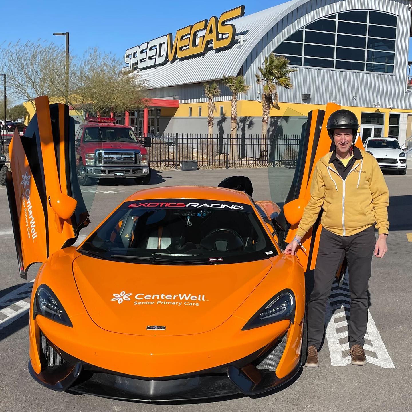 Yes I picked the orange one. Yes it was fast. Yes it was extremely fun. #maclaren570s #exoticsracing #speedvegas #teambuilding
