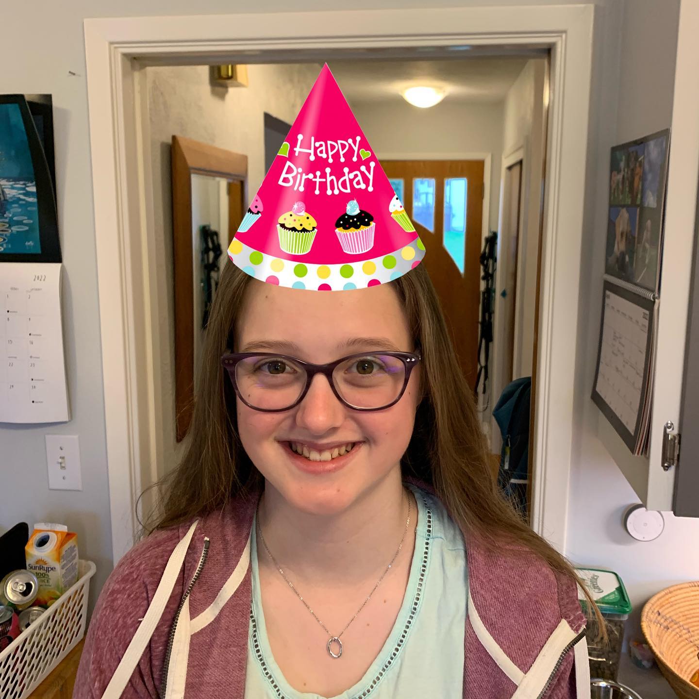 A big Happy Birthday to A! She turned 14 today. I remember all too well making toast and coffee early in the morning while we prepped to head to the hospital. #happybirthday